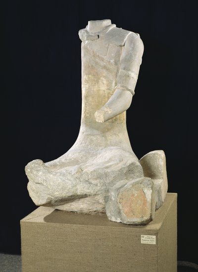 Seated man, from Roquepertuse, Tene II by Gaulish